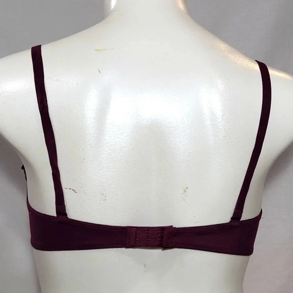 36DD Maidenform 5701 Self Expressions T-Shirt UW Bra Burgundy NWT - Picture 3 of 4